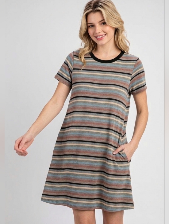 eesome Dresses & Skirts - ee:some Striped T-Shirt Dress | Size S | Soft & Stretchy. Has Pockets